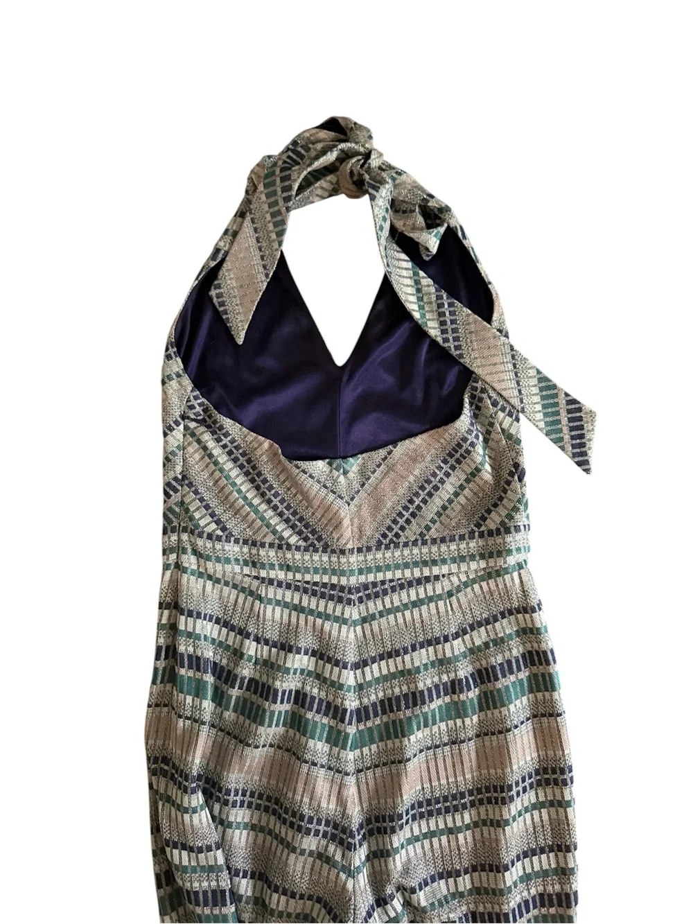 Ramy Brook Riana Printed Halter Jumpsuit Shimmer size 4